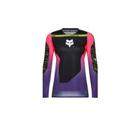 Maglia a maniche lunghe da donna fox flexair elevated nero purple
