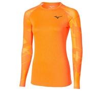 Mizuno Virtual Body G5 Long Sleeve Base Layer Arancione S Donna