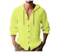 Maglia a maniche lunghe da uomo, morbida, per uno stile casual, per il tempo libero nella vita di tutti i giorni e in viaggio, verde, XXL