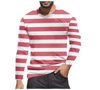 Maglia a Maniche Lunghe da Uomo Scritte Basic Vintage Spiritose Marrone Elastan al Tigre 883 dei Stampare Etniche Natalizi Misto Guanti Maschile Pois Sfilacciato Primavera