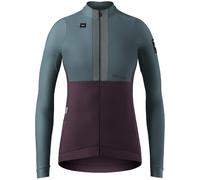 Maglia a Maniche Lunghe Donna Hyder Blend grigio/rosso M
