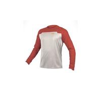 Endura - MT500 Burner Trikot Langarm - Maglietta da ciclismo XXL bianco/rosso