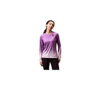 Maglia a maniche lunghe endura singletrack print viola da donna