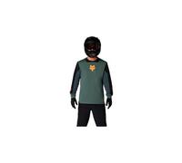 Maglia a maniche lunghe fox defend creation verde da uomo