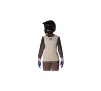 Maglia a maniche lunghe fox defend park beige da donna