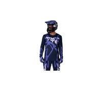 Maglia a maniche lunghe fox flexair diffuse special edition blu da uomo