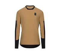 Maglia a maniche lunghe fox defend thermal brown sugar beige da uomo
