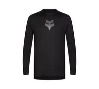 Fox Racing Ranger LS Jersey Fox Head Athletic Uomo, Testa di Volpe Nera, XL