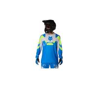 Maglia a maniche lunghe fox ranger tactile blu bianca da uomo