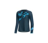 Maglia a maniche lunghe gore c5 trail donna blu
