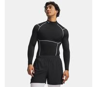 Maglia a maniche lunghe HeatGear® Elite Compression Mock da uomo Ultimate Nero / Riflettente XL
