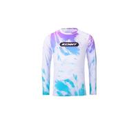Maglia a maniche lunghe kenny elite da bambino viola bianco
