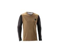 Maglia a maniche lunghe leatt gravity 2 0 marrone da uomo