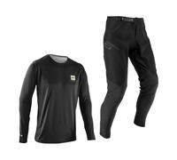 Kit maglia e pantaloni a manica lunga leatt gravity 1 0 nero
