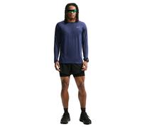 Nike Felpa da Uomo M NK DFADV Stride Top LS Top da Corsa A Maniche Lunghe Midnight Navy/Reflective Silv M