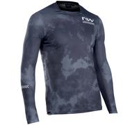 Northwave Bomb Long Sleeve Jersey Grigio L Uomo Green Forest / Grey