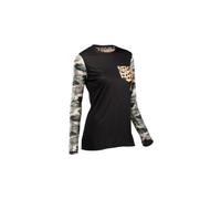 Maglia a maniche lunghe northwave wild all mountain da donna nera camo