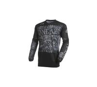 Maglia a maniche lunghe o neal element rancid nera grigia da uomo