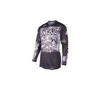 Maglia a maniche lunghe o neal element rancid nera grigia per bambini