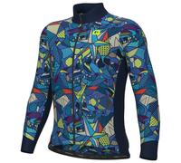 Maglia a maniche lunghe Over blu