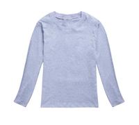 Maglia a maniche lunghe per ragazze con stampa in cotone, capo per bambini, abbigliamento per ragazze, maglietta basic, abbigliamento casual per bambini, grigio., 11-12 Anni