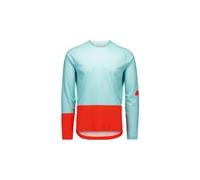 Maglia a maniche lunghe poc motion air blu arancione da uomo