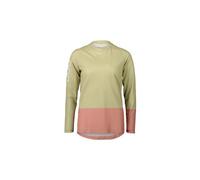 Maglia a maniche lunghe poc mtb pure donna rosa verde