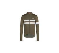 Maglia a maniche lunghe rapha brevet jersey khaki bianco uomo