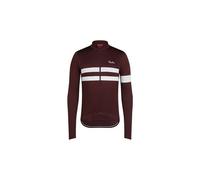 Maglia a maniche lunghe rapha brevet jersey marrone bianco uomo