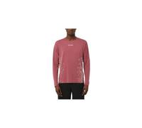 Salomon - Maglietta a maniche lunghe ultraleggera - Sense Aero LS Tee GFX M Nocturne/Whisper White per Uomo in Pelle - Taglia M - Bordeaux