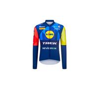Maglia Lidl-Trek 2026 Fan Line manica lunga blu rosso giallo - Taglio Classic - S