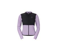 Maglia a maniche lunghe scott endurance warm viola nera da donna