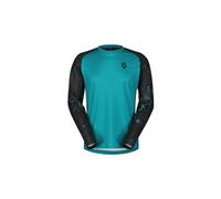 Maglia a maniche lunghe scott trail storm uomo turchese nero