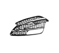 Maglia a nido d'ape Stile Paraurti Anteriore Copertura Della Lampada Della Nebbia Griglie Fendinebbia Griglia Compatibile for Audi A3 Hatchback 2013-2016 Nero e Argento