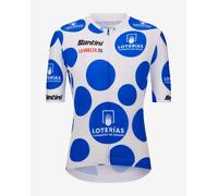 Santini - La Vuelta Polka Dot Jersey - Maglietta da ciclismo 3XL blu