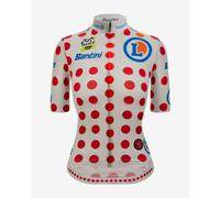 Maglia a pois Tour de France Femmes avec Zwift 2025 - Leader Classifica Montagna Fan Line manica corta donna - Taglio Classic - S