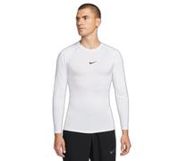 Nike FB7919-100 M NP DF Tight Top LS Maglia Lunga Uomo White/Black Taglia XL