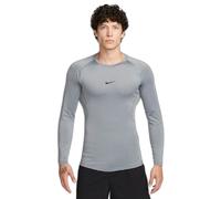 Maglia a maniche lunghe nike pro grey uomo