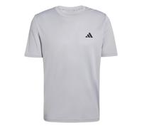 T-SHIRT DA ALLENAMENTO ESSENTIALS BASE 3 STRIPES Halo Silver / Black S