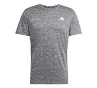 Maglia adidas performance own the run melange a maniche corte grigia da uomo