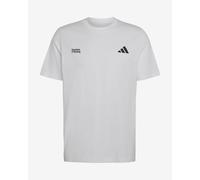 Maglia adidas Run Essentials Graphic manica corta bianco nero - M