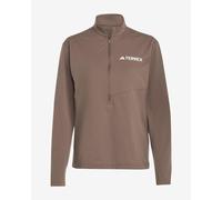 adidas Donna Terrex Multi Climacool Half Zip Long Sleeve, Earth Strata, S