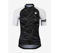 Maglia Agu Velo Wave Essential manica corta nero bianco - L