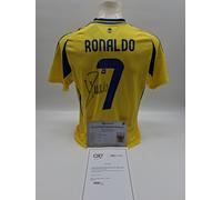 Maglia Al Nassr FC Cristiano Ronaldo Firmata Autografo COA Calcio M