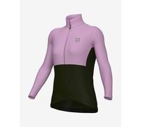Maglia Alé Off Road Gravel Dual manica lunga verde intenso rosa donna - L