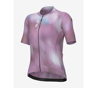 Alé Cycling Argon - Maglia da Ciclismo a Maniche Corte da Donna, Rap Dry Carbon, Micro Aero & Piuma Mesh, Maniche a Taglio Vivo, Cintura di stabilità, vestibilità Leggera