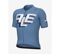 Maglia Alé PR-E Sauvage a manica corta azzurro logo bianco - L
