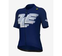 Maglia Alé PR-E Sauvage manica corta blu logo lilla donna - S