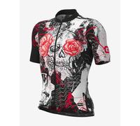 Maglia Alé PRR Skull manica corta bianco nero rosso - S