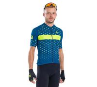 Ale Prr Stars Short Sleeve Jersey Blu S Uomo Petrol / Fluor Yellow